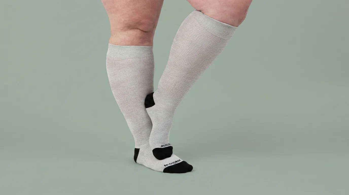 Wellow compression socks